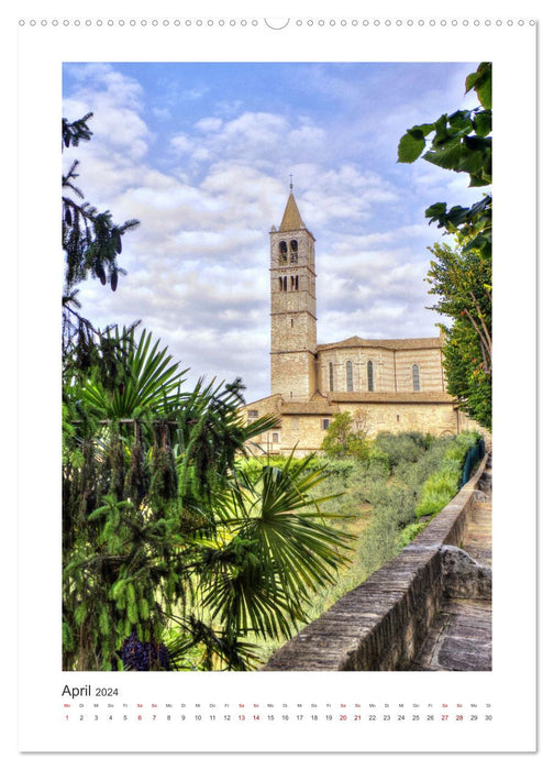 Assise - La ville des deux grands saints (Calvendo Premium Wall Calendar 2024) 