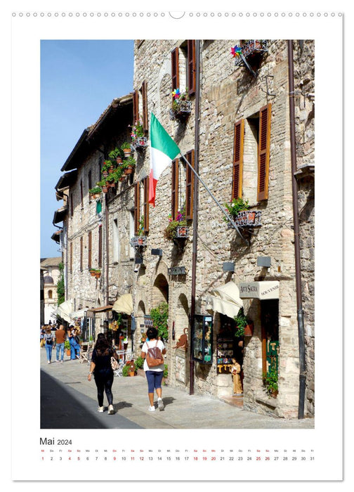 Assise - La ville des deux grands saints (Calvendo Premium Wall Calendar 2024) 