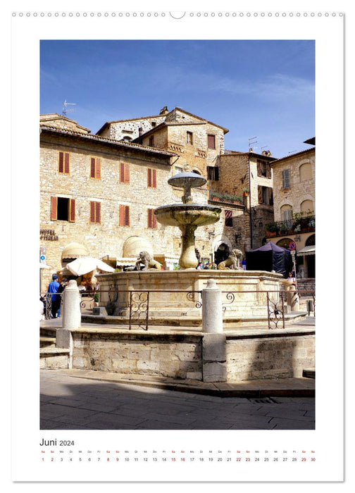 Assise - La ville des deux grands saints (Calvendo Premium Wall Calendar 2024) 