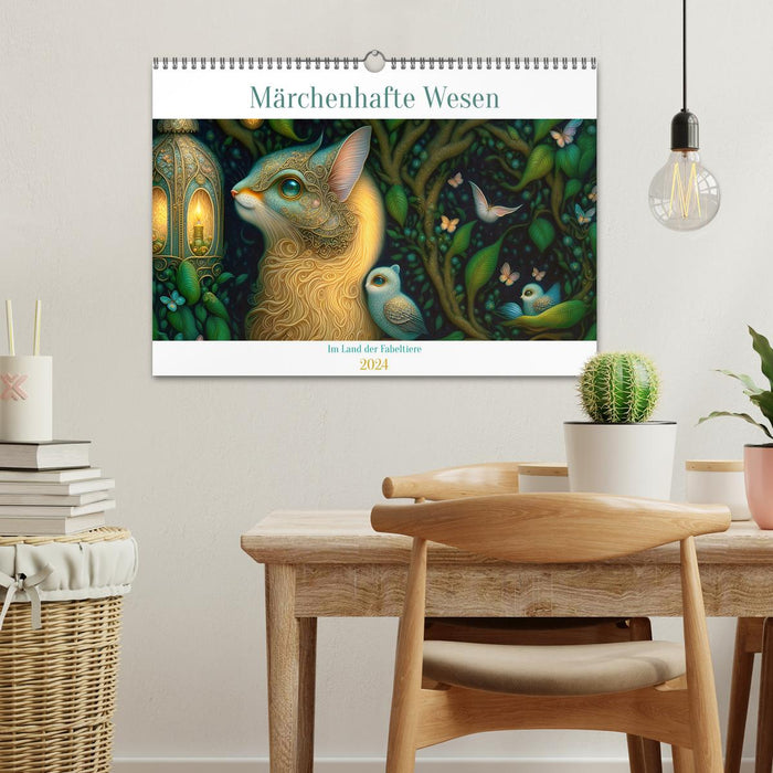 Fairytale creatures - In the land of mythical animals (CALVENDO wall calendar 2024) 