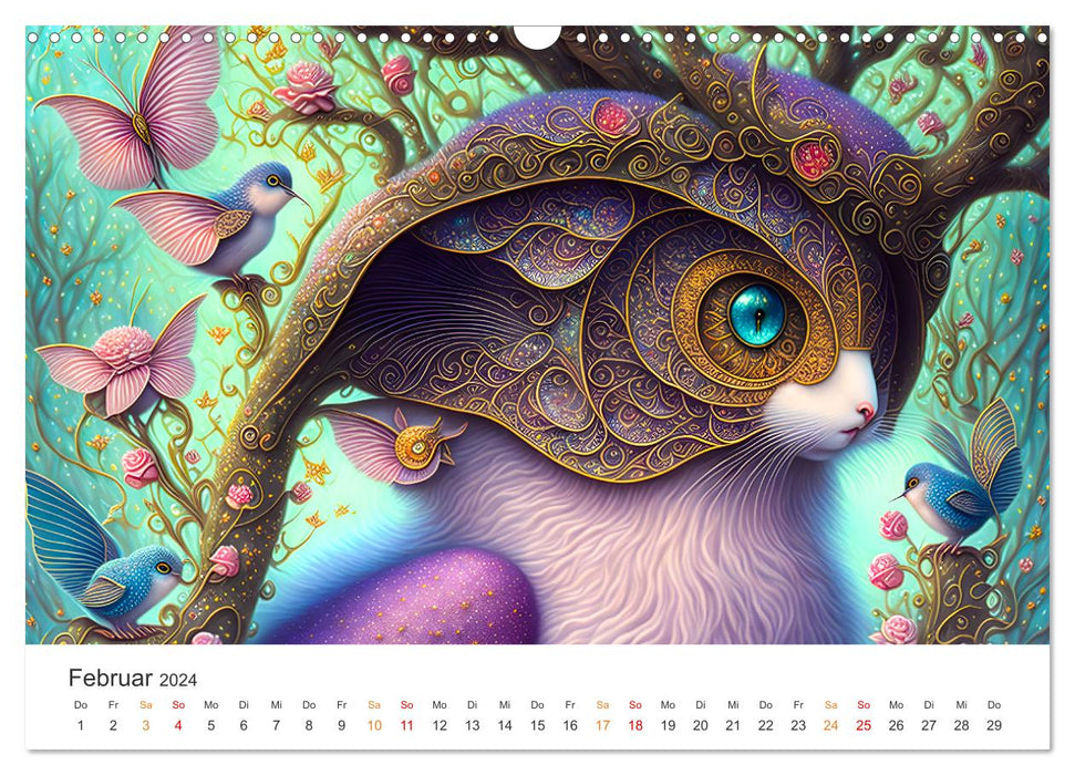 Märchenhafte Wesen - Im Land der Fabeltiere (CALVENDO Wandkalender 2024)