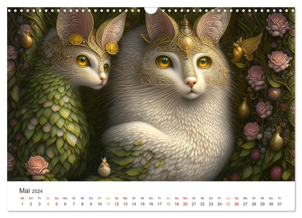 Märchenhafte Wesen - Im Land der Fabeltiere (CALVENDO Wandkalender 2024)