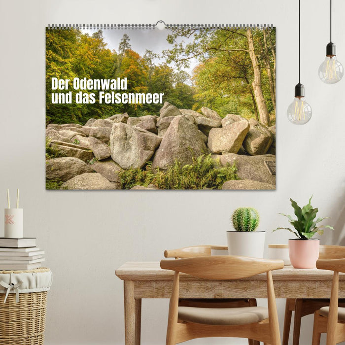 The Odenwald and the Sea of ​​Rocks (CALVENDO wall calendar 2024) 