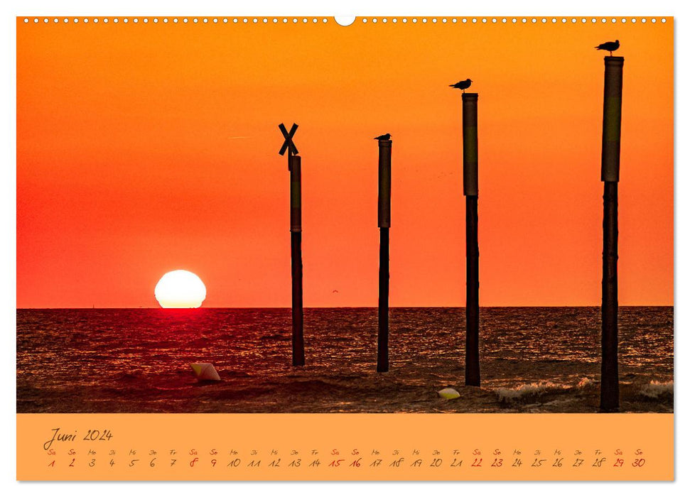 Sankt Peter-Ording: The rough beauty of the North Sea (CALVENDO Premium Wall Calendar 2024) 