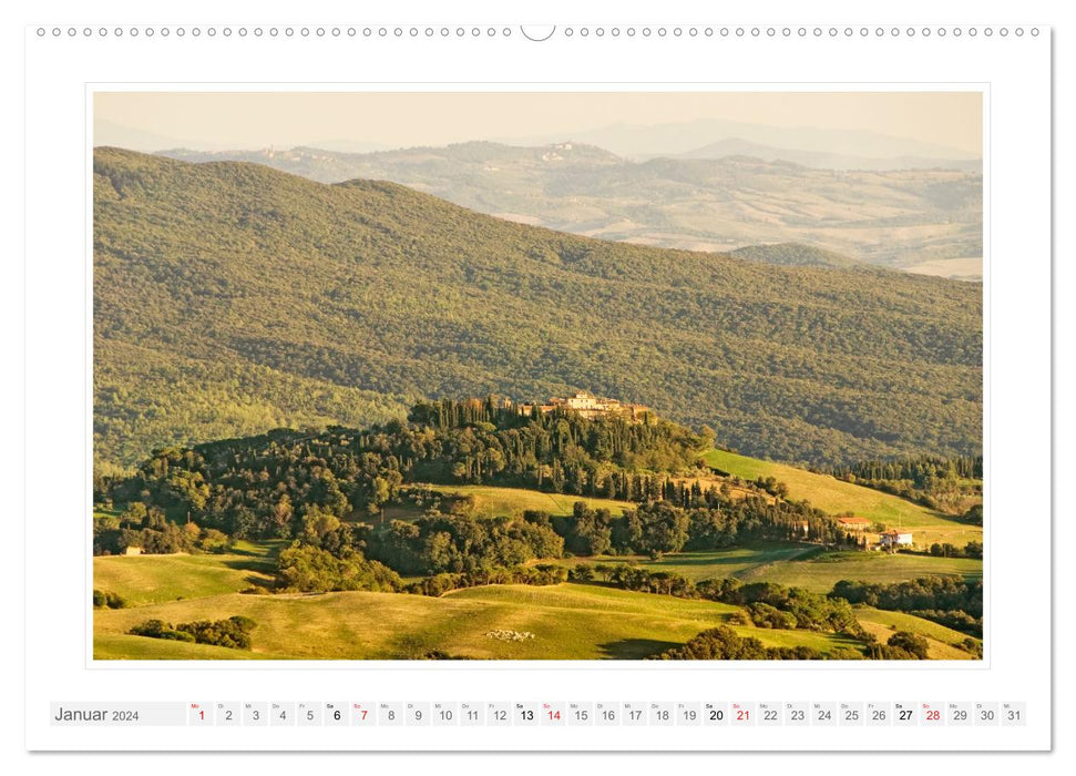 Tuscany. Livorno - Volterra - Piombino (CALVENDO Premium Wall Calendar 2024) 