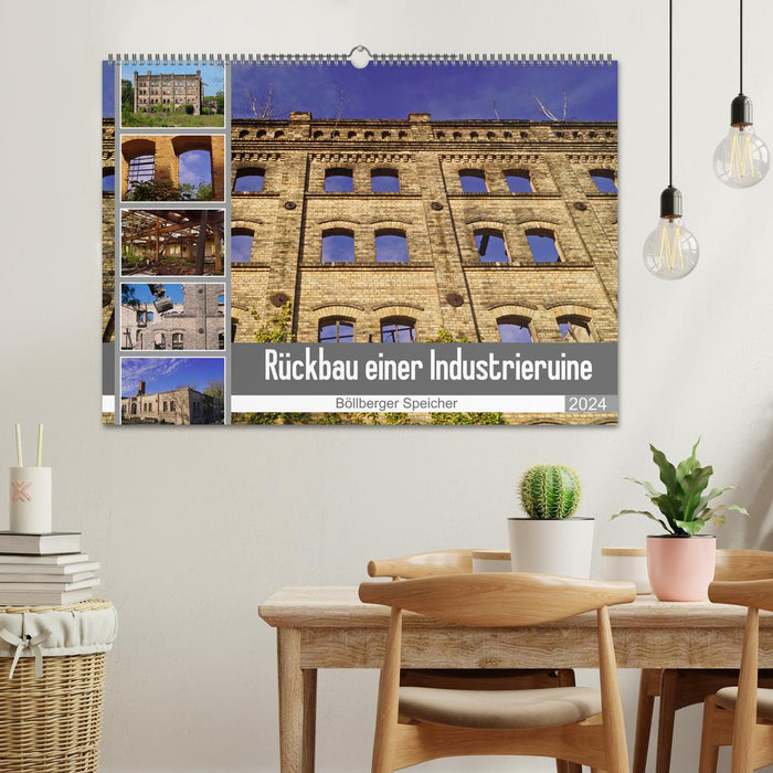 Démantèlement d'une ruine industrielle - Böllberger Speicher (Calendrier mural CALVENDO 2024) 