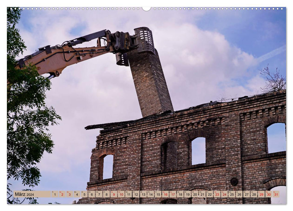 Rückbau einer Industrieruine - Böllberger Speicher (CALVENDO Wandkalender 2024)