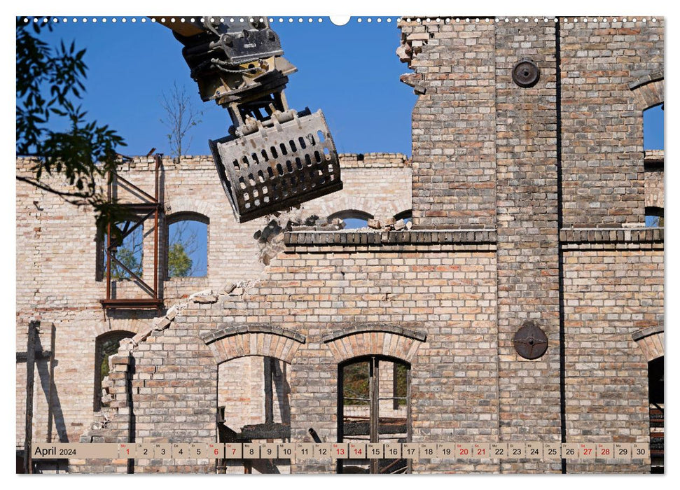 Démantèlement d'une ruine industrielle - Böllberger Speicher (Calendrier mural CALVENDO 2024) 