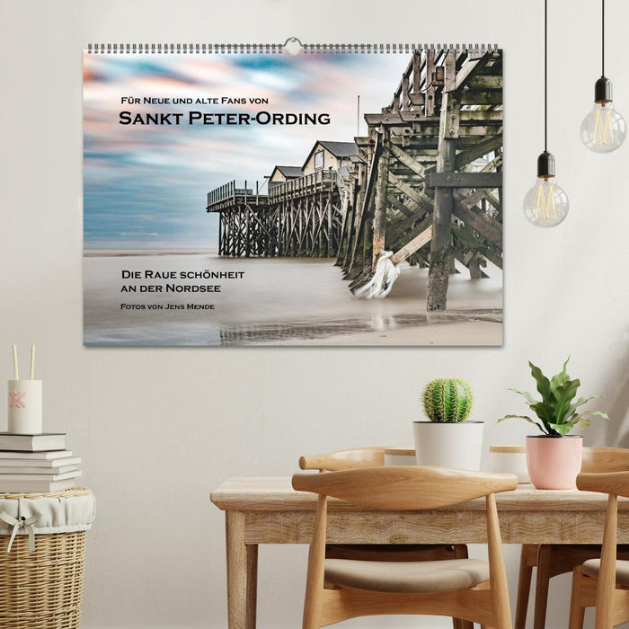 Sankt Peter-Ording : La beauté sauvage de la mer du Nord (calendrier mural CALVENDO 2024) 