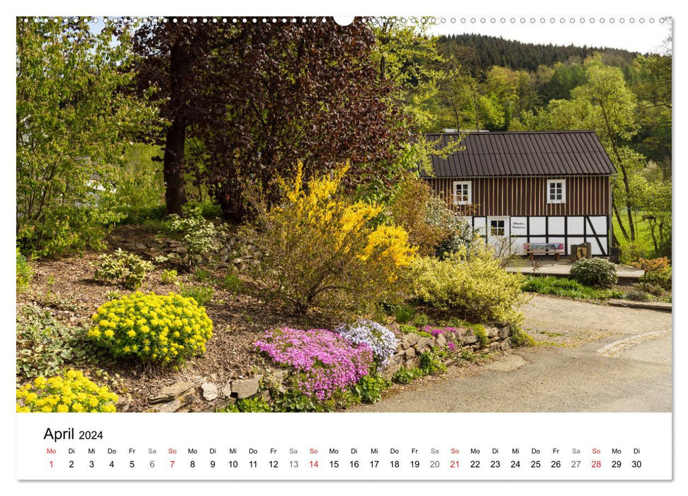 Wittgenstein – Une région avec des paysages d'une beauté impressionnante (calendrier mural CALVENDO 2024) 