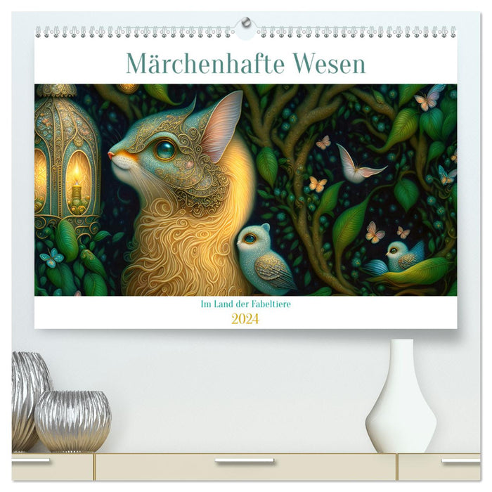 Créatures de contes de fées - Au pays des animaux mythiques (Calendrier mural CALVENDO Premium 2024) 