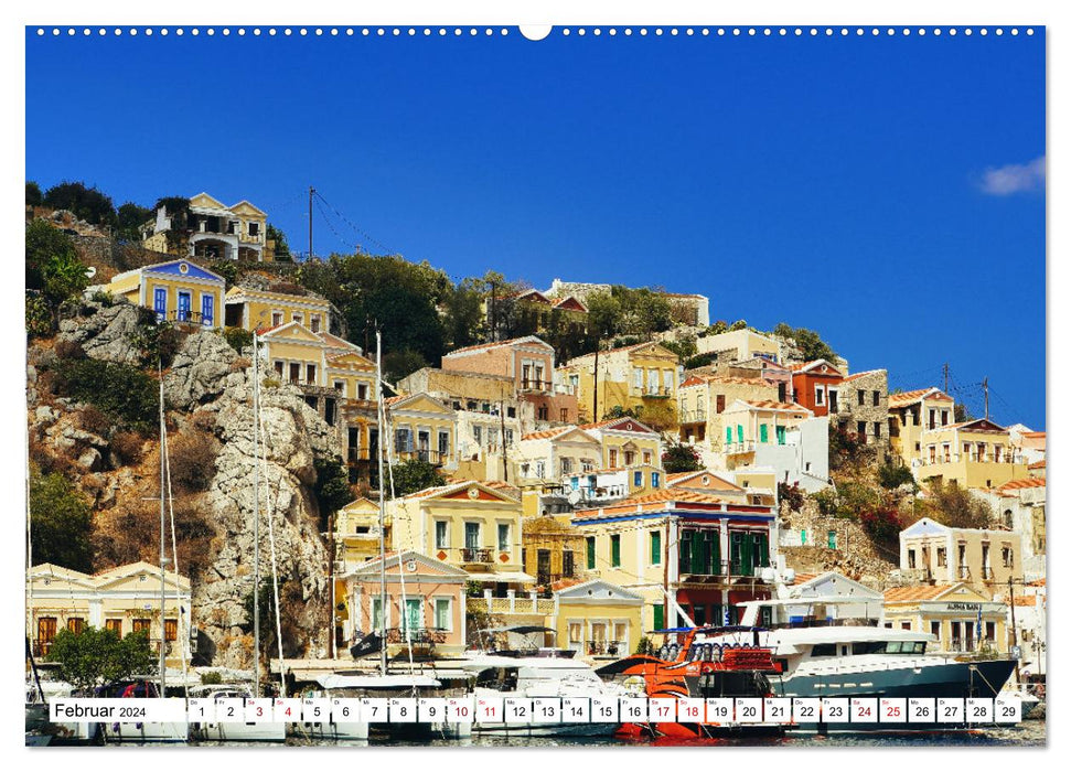 A day on Symi (CALVENDO Premium Wall Calendar 2024) 