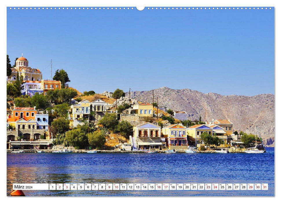 A day on Symi (CALVENDO Premium Wall Calendar 2024) 