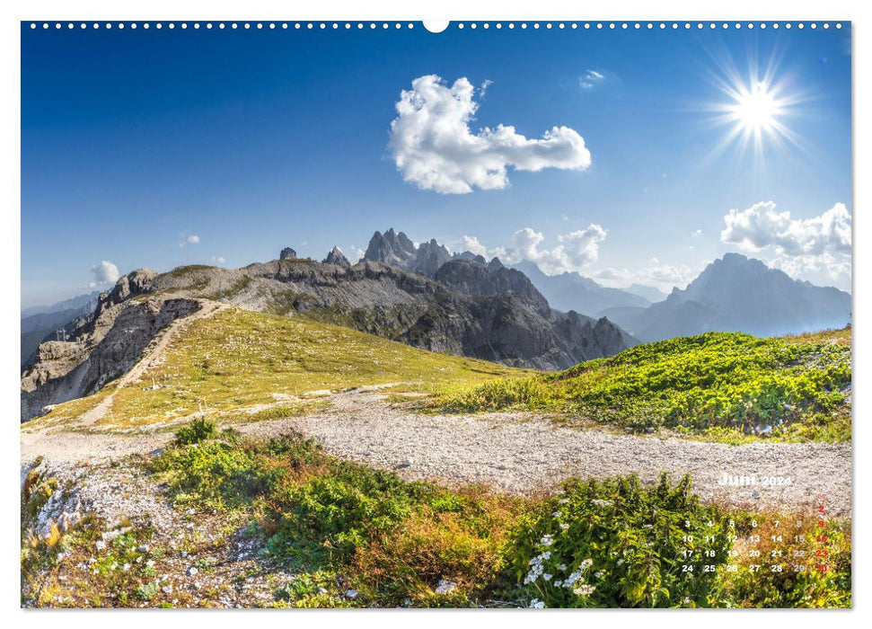 Sommets des Dolomites (calendrier mural CALVENDO Premium 2024) 