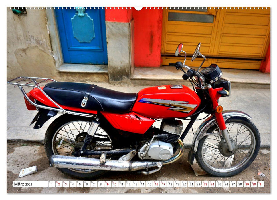 Fabriqué au Japon - Légende de la moto Suzuki à Cuba (calendrier mural CALVENDO 2024) 