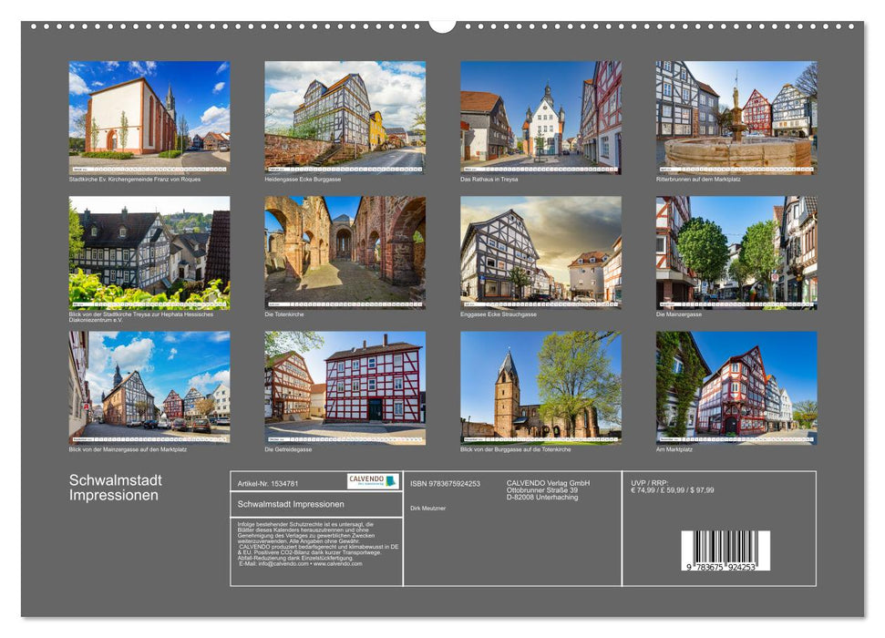 Schwalmstadt Impressions (CALVENDO Premium Wall Calendar 2024) 