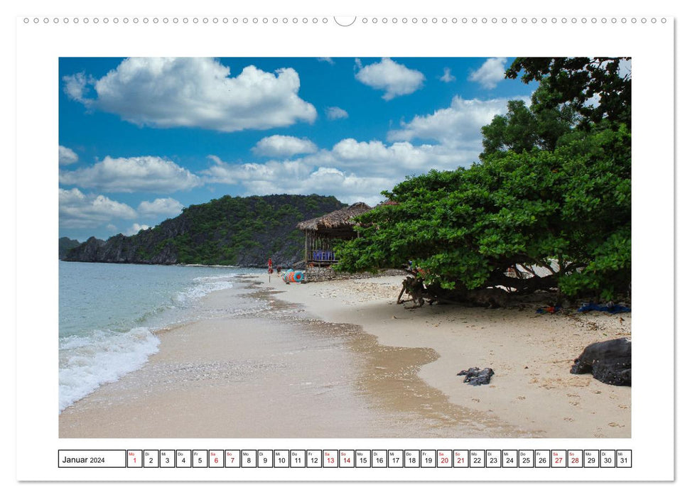 Halong-Bucht - die schönsten Inseln Vietnams (CALVENDO Wandkalender 2024)