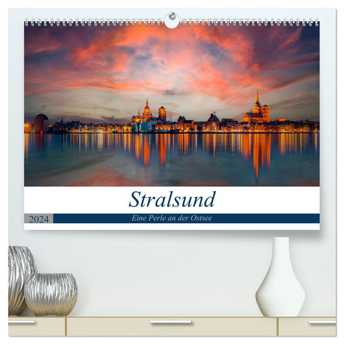 Stralsund, a pearl on the Baltic Sea (CALVENDO Premium Wall Calendar 2024) 