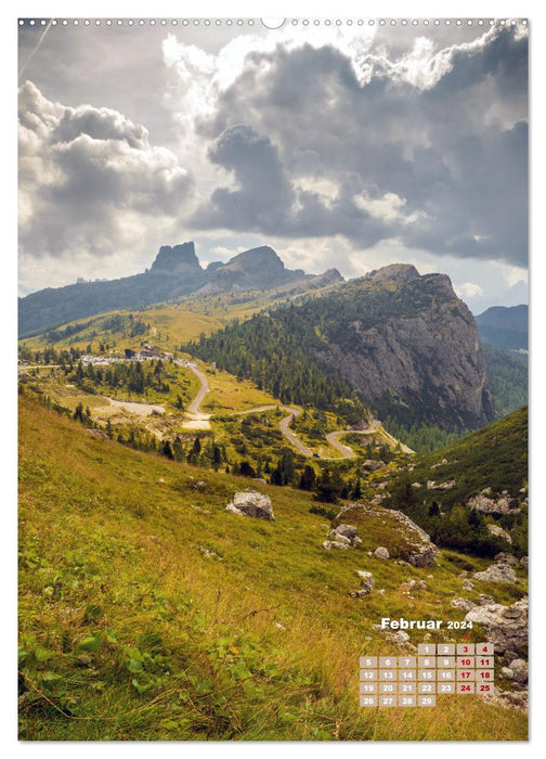 Dolomites, a sea of ​​mountains by VogtArt (CALVENDO Premium Wall Calendar 2024) 