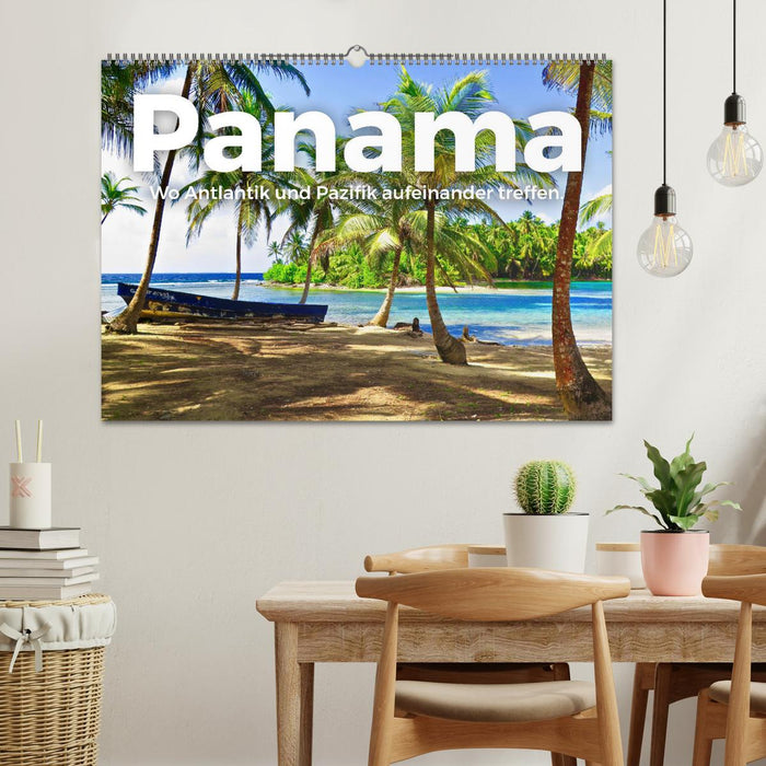 Panama - Là où l'Atlantique et le Pacifique se rencontrent. (Calendrier mural CALVENDO 2024) 