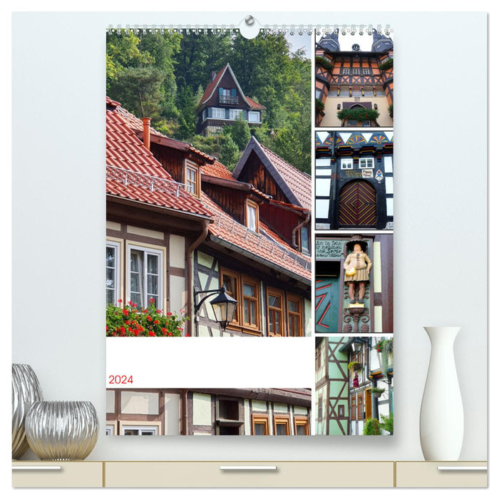 Wernigerode und Stolberg im Harz (CALVENDO Premium Wandkalender 2024)