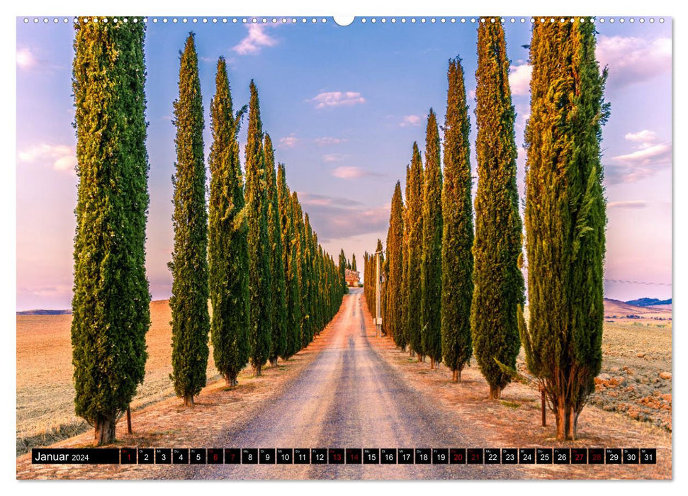 Tuscany - Moods (CALVENDO Premium Wall Calendar 2024) 