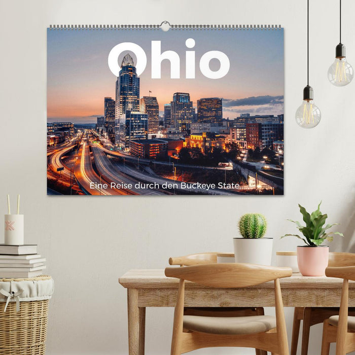 Ohio - Un voyage à travers l'État de Buckeye (Calendrier mural CALVENDO 2024) 