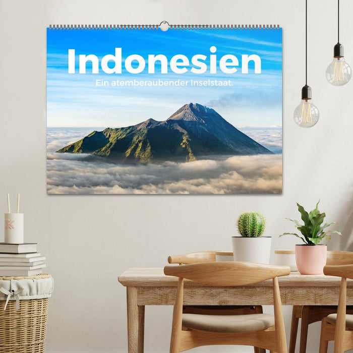 Indonésie – Un État insulaire à couper le souffle. (Calendrier mural CALVENDO 2024) 