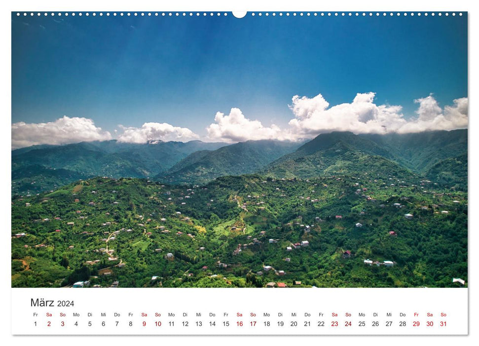 Caucase – Une admirable haute chaîne de montagnes. (Calendrier mural CALVENDO 2024) 