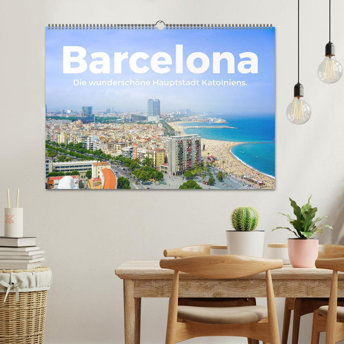 Barcelone - La belle capitale de la Catalogne. (Calendrier mural CALVENDO 2024) 