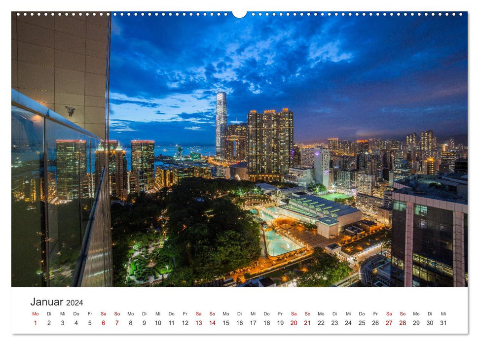 Hongkong - Eine faszinierende Weltstadt. (CALVENDO Wandkalender 2024)