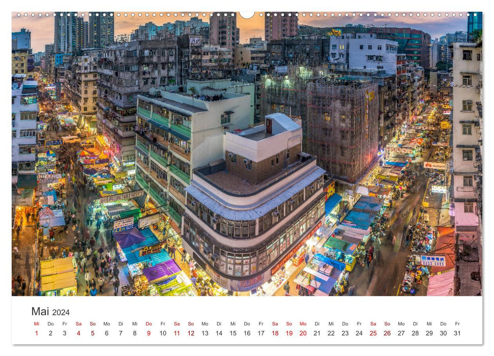 Hong Kong - A fascinating cosmopolitan city. (CALVENDO wall calendar 2024) 