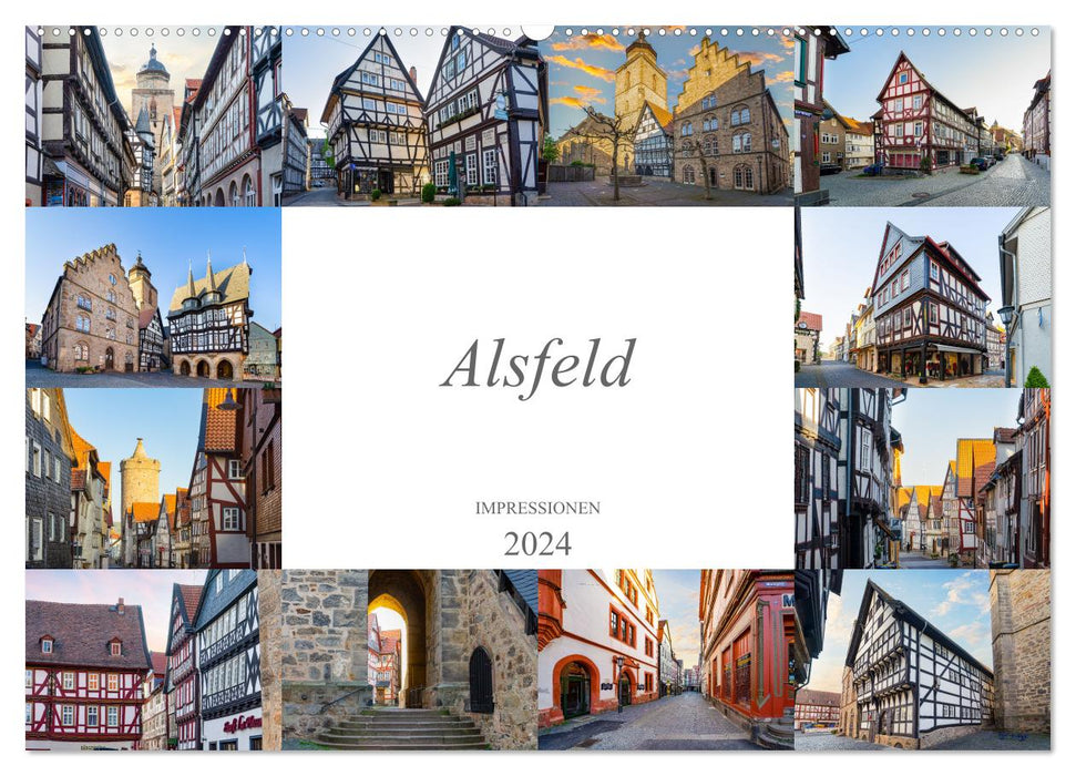 Impressions Alsfeld (calendrier mural CALVENDO 2024) 