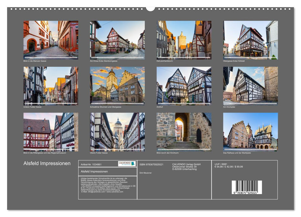 Alsfeld impressions (CALVENDO wall calendar 2024) 