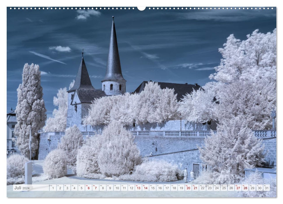Fulda - infrared photographs by Kurt Lochte (CALVENDO Premium Wall Calendar 2024) 