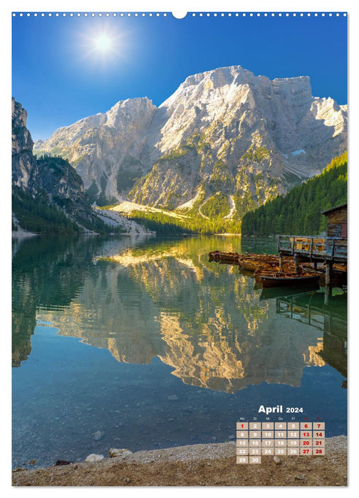 Dolomites, a sea of ​​mountains by VogtArt (CALVENDO wall calendar 2024) 