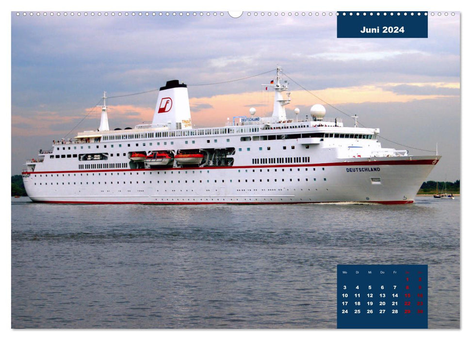 Hamburg and its ships - photographed by Ralf Kretschmer (CALVENDO wall calendar 2024) 