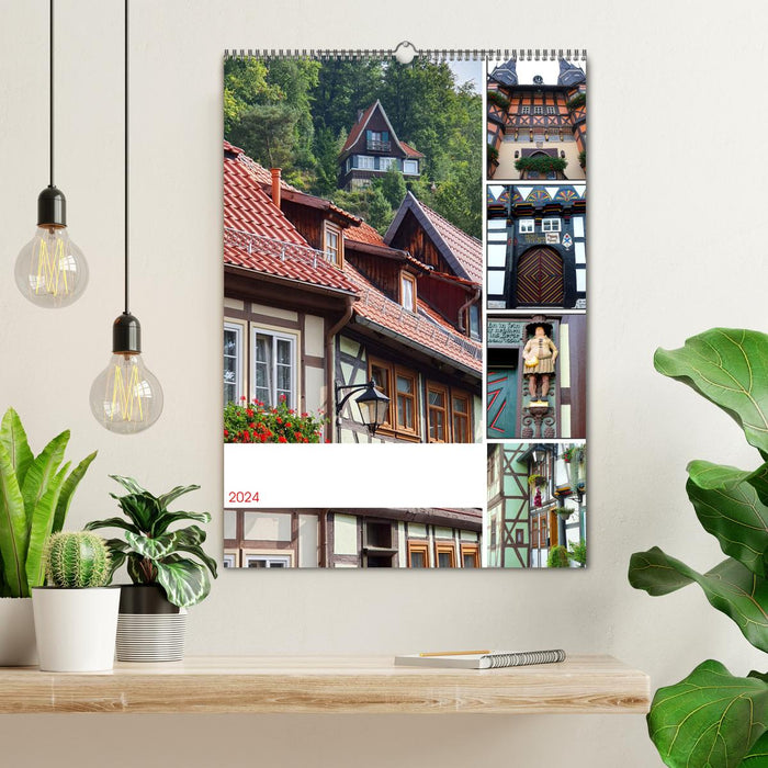 Wernigerode und Stolberg im Harz (CALVENDO Wandkalender 2024)