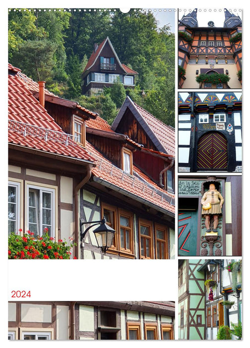 Wernigerode and Stolberg in the Harz (CALVENDO wall calendar 2024) 