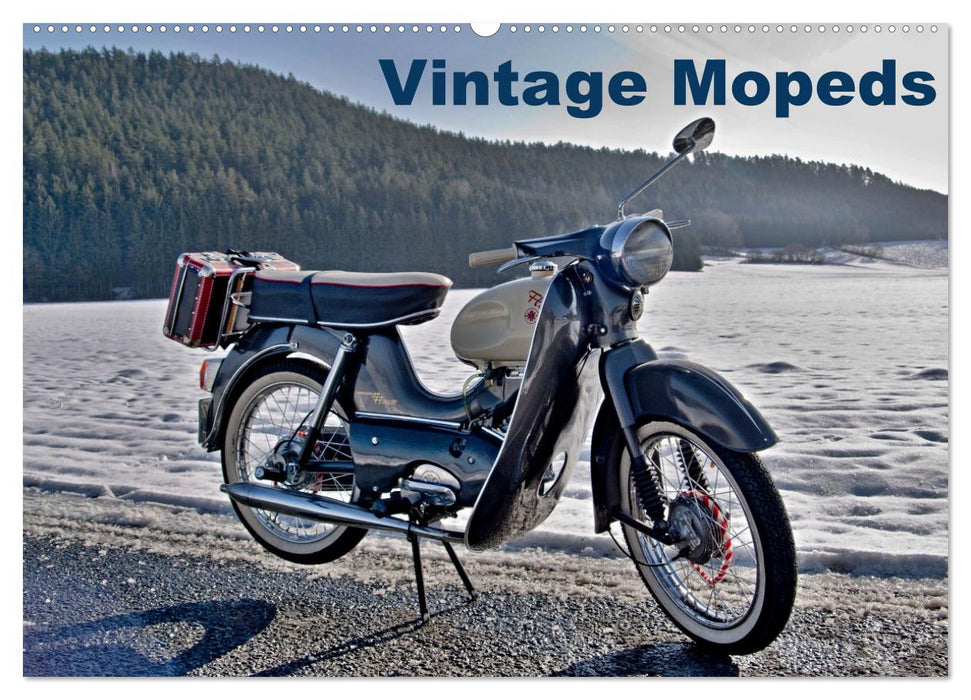 Vintage Mopeds (CALVENDO Wall Calendar 2024) 