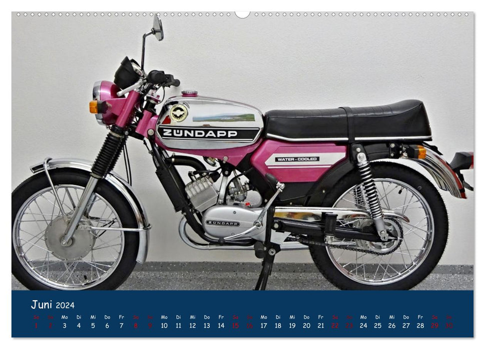 Vintage Mopeds (CALVENDO Wandkalender 2024)
