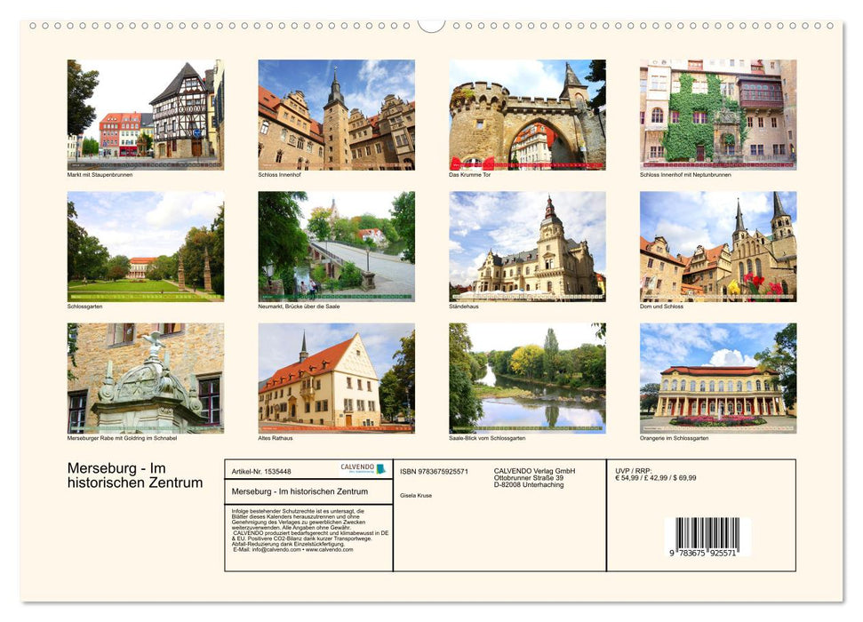 Merseburg - In the historic center (CALVENDO wall calendar 2024) 