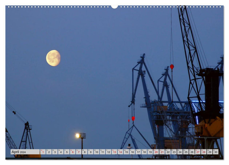 Maritime. Hamburg harbor, photographed by Ralf Kretschmer (CALVENDO wall calendar 2024) 