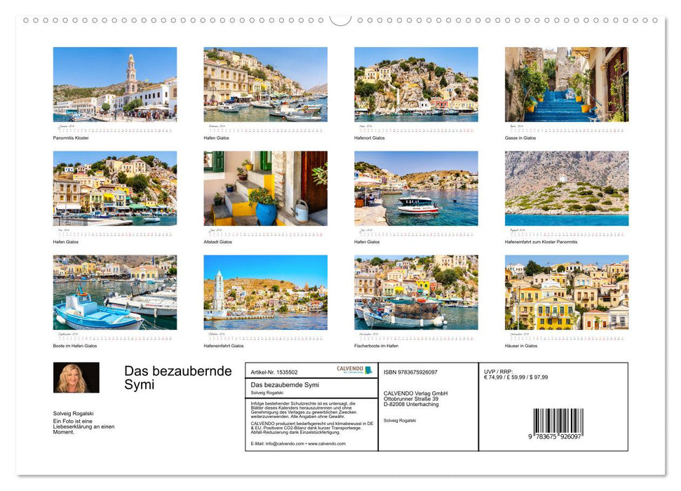 Das bezaubernde Symi (CALVENDO Premium Wandkalender 2024)