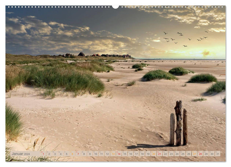North Sea vacation (CALVENDO Premium wall calendar 2024) 