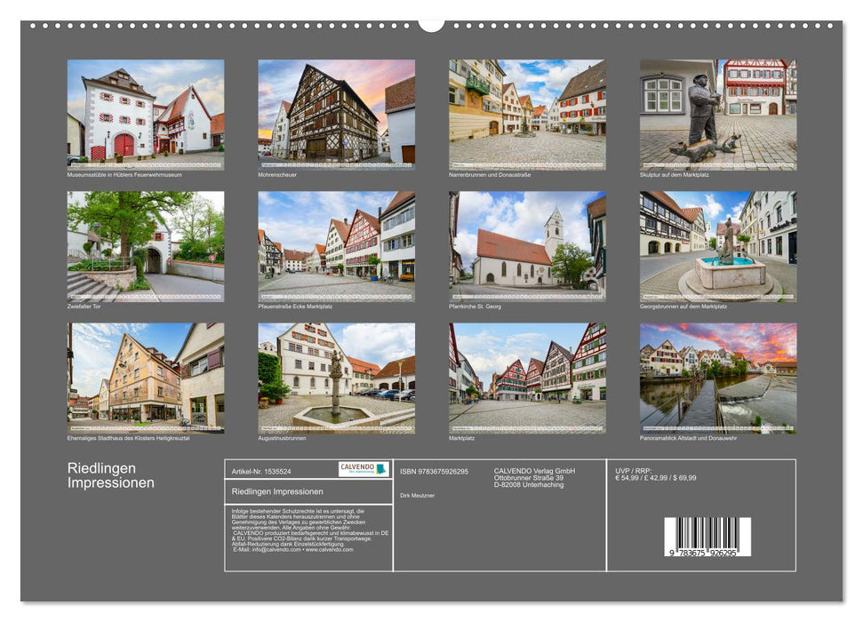 Riedlingen impressions (CALVENDO wall calendar 2024) 