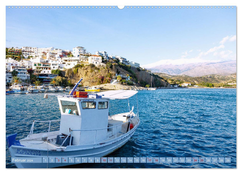 Island world of Crete (CALVENDO wall calendar 2024) 