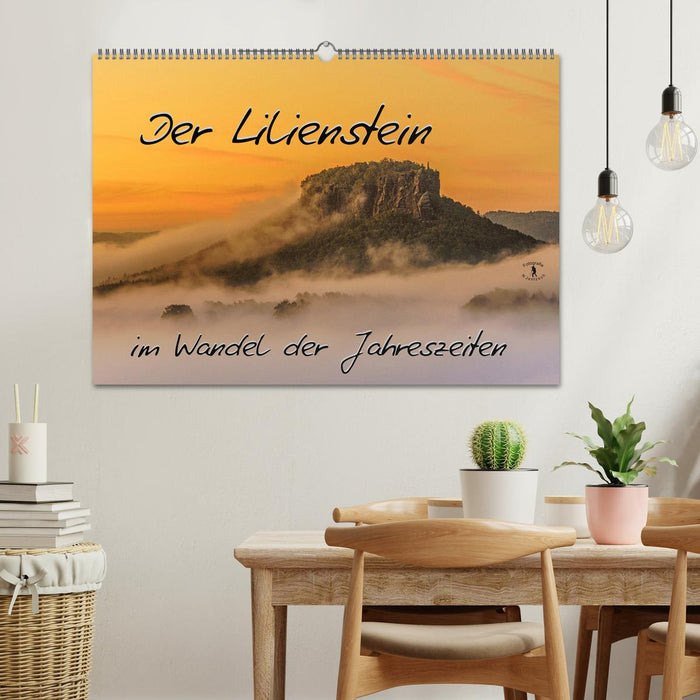Der Lilienstein im Wandel der Jahreszeiten (CALVENDO Wandkalender 2024)
