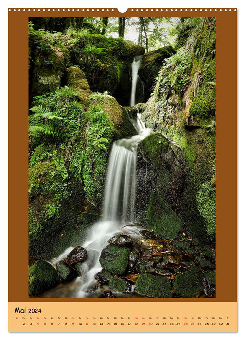 Schwarzwald Wasserfälle (CALVENDO Premium Wandkalender 2024)