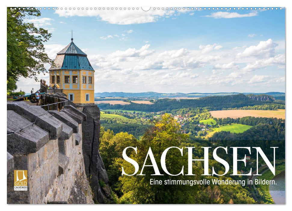 Saxony - An atmospheric hike in pictures (CALVENDO wall calendar 2024) 